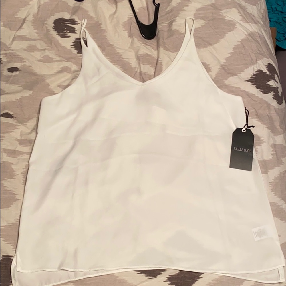 White tank top